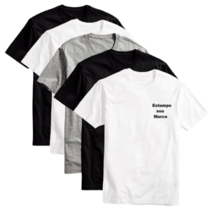 Camisas 100% Algodão 5 Unidades